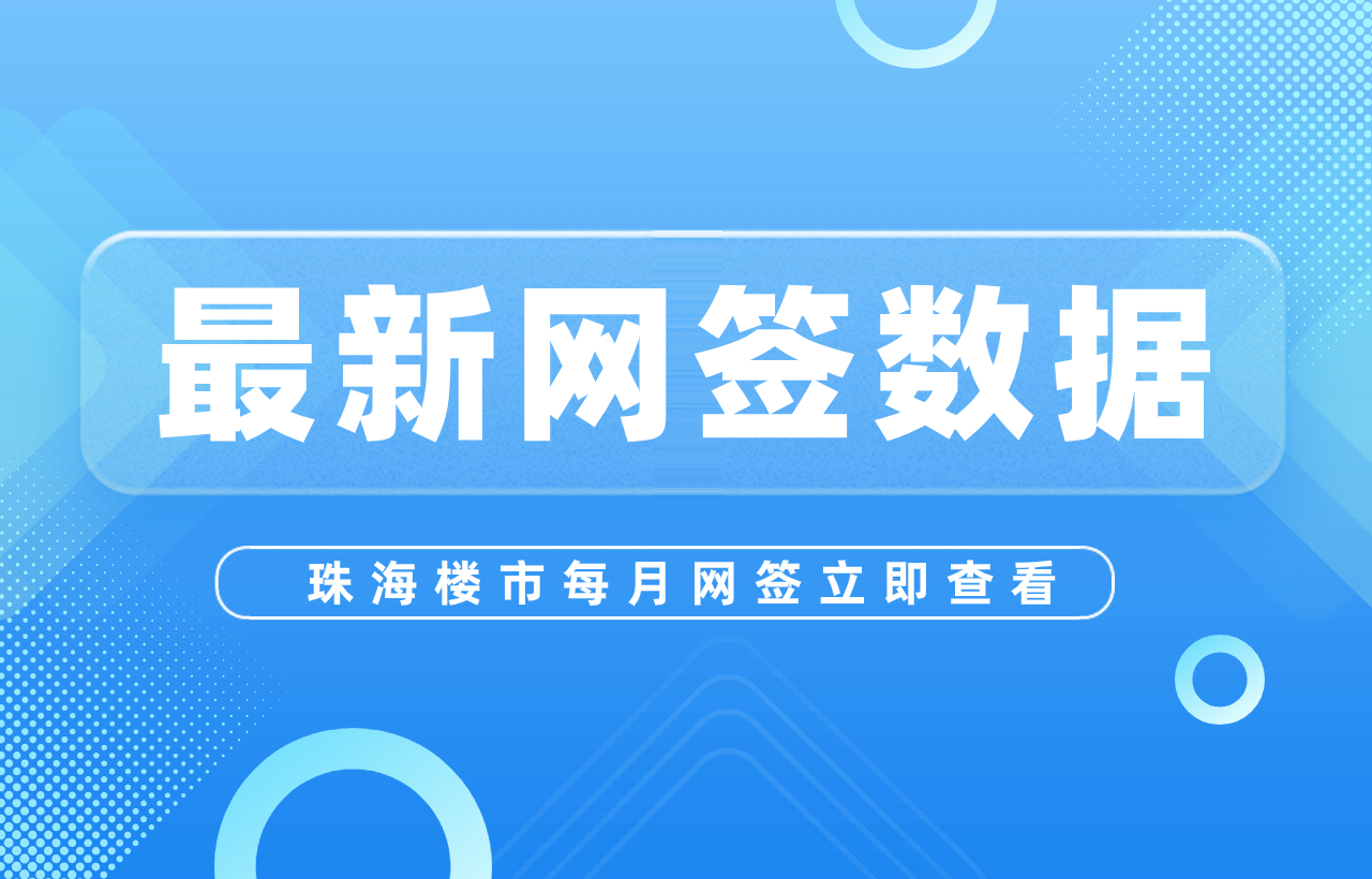 1868套！延续低位运行！7月珠海网签环比下降约47%！