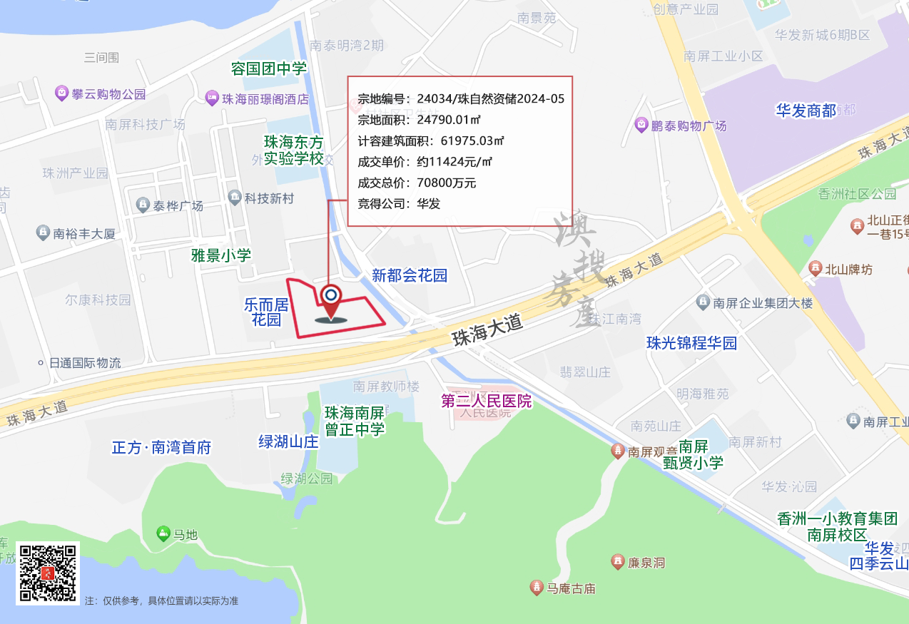 7.08亿元！华发拿下南湾约2.5万㎡住宅地！